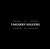 the logo for ungodly soulties on a black background